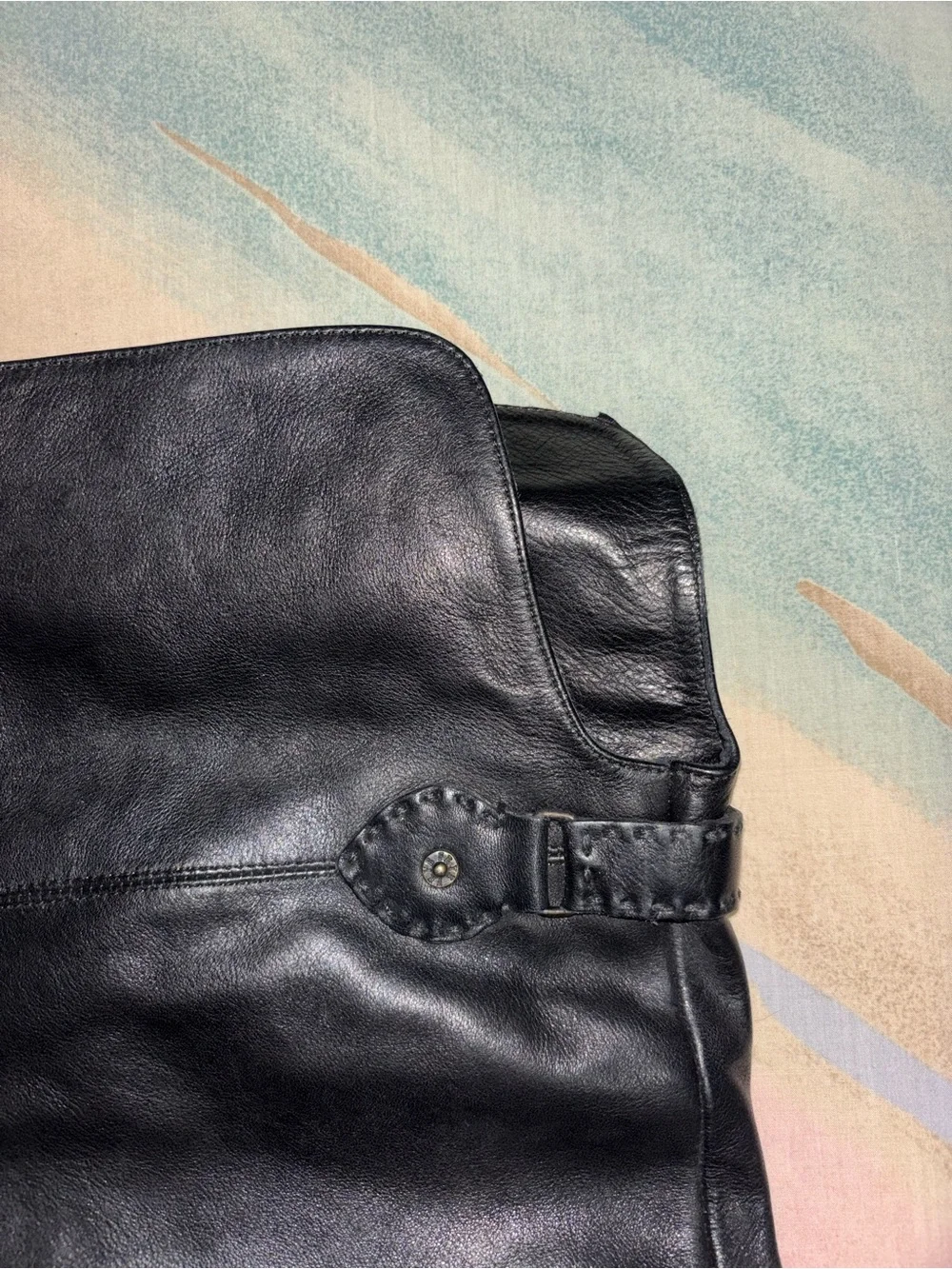 Frye Shirley women black leather over the knee boots size 9